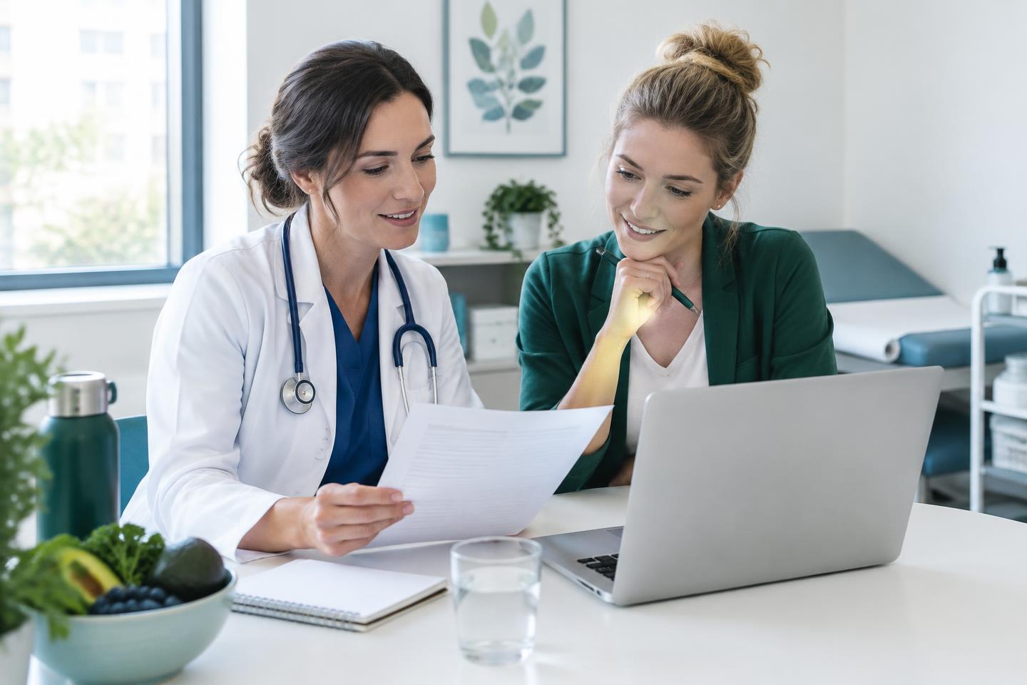 Professioniste che preparano insieme un percorso